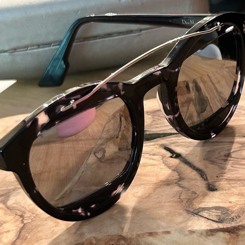 Christian Dior Mania1 mirrored lenses, tortoiseshell and silver